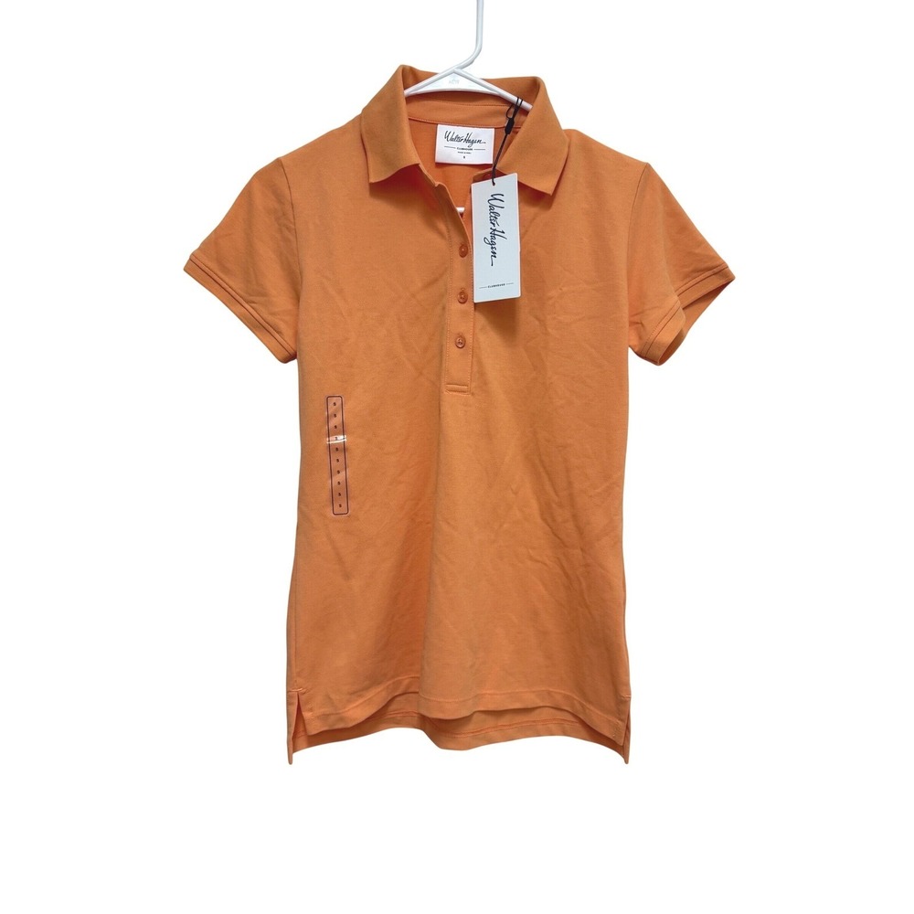 Walter Hagen Clubhouse Womens S Fresh Orange SS Classic Polo Golf Shirt NWT